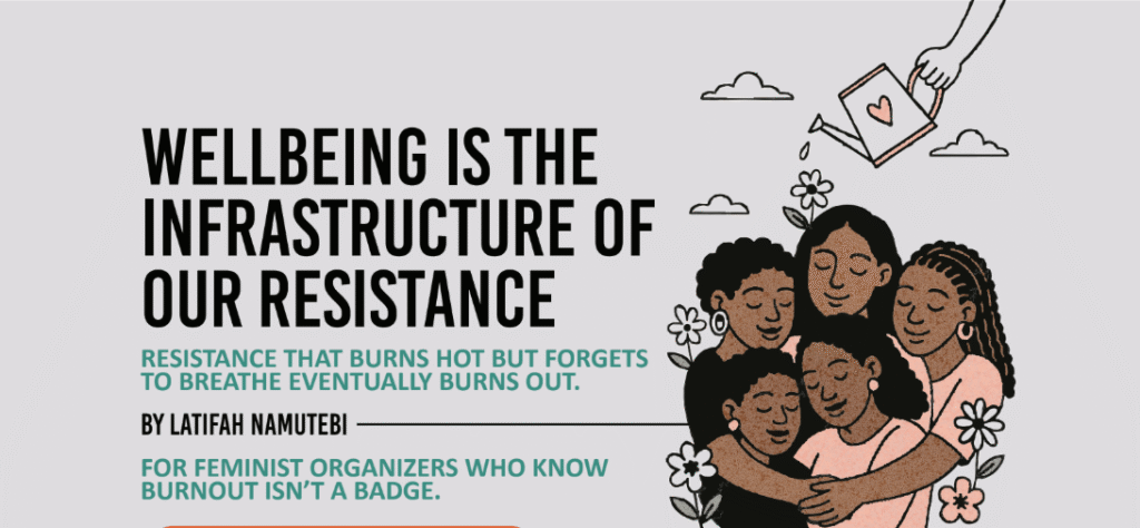 Wellbeing is the InfraStructure for our Resistance